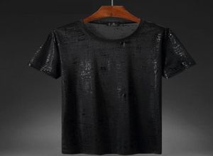 Men039s T-Shirts Ankunft Mode Sommer Dünne Stil Super Große Kurzarm Modische Blume Oneck Männer T Shirt Plsu Größe 4XL6021538