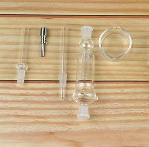 Röksamlare set med domeless kvarts och titan nagel 10mm 14mm 18mm Nector Kit Oil Rigs Mini Glass Water Pipes154K6670846