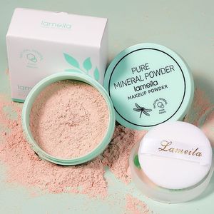 3-Farben-Make-up-Loser Puder Transparentes, natürliches Gesichts-Finishing-Puder Professionelles, ölkontrollierendes, wasserdichtes, mattes Fixierpulver