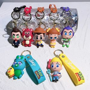 New Cartoon Keychain Anime Figure Toy Kawaii Fashion Shoe Doll Keyring Car Bag Pendant Kid Gift 2024