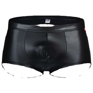 B Boxer B 반바지 B Jockstrap 섹시한 속옷 가죽 남자 T-Back Panties Sissy Gay Pouch 에로틱 복서 쇼트 남성용 속옷 옥저 T-AC GG Oxer T-ack Oxershorts