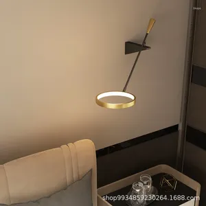Wall Lamp Decoration Long Arm Luxury Nordic Design Postmodern Lighting For TV Background Bedroom Bedside Table Indoor