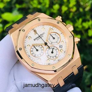 Relógio clássico minimalista ap série millennium 18k ouro rosa relógio mecânico automático masculino 26022or oo d088cr.01 produtos de luxo