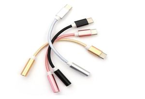 Adapter kabla słuchawkowego typu-C do 3,5 mm USB 3.1 Type C USB-C Mężczyzna do 3,5 Aux O żeńskie gniazdo dla Samsung Huawei Xiaomi Mi 8 A29619356