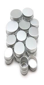 Aluminiowe słoiki puszki 20 ml 3920 mm śruba górna górna część puszek z blaszanymi puszkami metalowe słoiki do przechowywania pojemniki z śrubami na balsam do ust Cont7128762