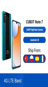 Cubot Note 7 Smartphone Triple Camera 13MP 4G LTE 55 tum skärm 3100mAh Android 10 Dual Sim Card Mobile Face Unlock9351843