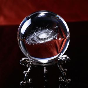 Crystals Glass Ball Galaxy Star 3D Creative Gifts Processing Home Feng Shui Sculpture Crystal Craft Crystal Decoration3040