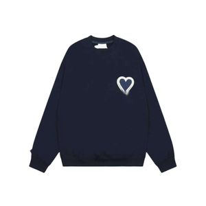 مصمم للبلوزات النسائية الجودة الأصلية Amis Sweater Sweater مقنعين مطرزة بالحب أمين ردي