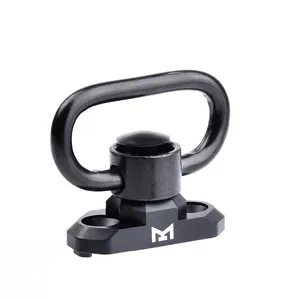 Metallo MLOK/KEYMOD cinturino tattico con fibbia guida di guida a sgancio rapido QD fibbia a lisca di pesce accessorio universale per attrezzatura corda sospesa