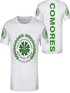 Comoros unisex młodzież t -koszulka na zamówienie numer nazwy T Shirt Flaga KM French Union Country College Print Po ubrania 3100638
