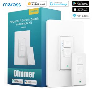 Control HomeKit Smart Wifi Dimmer Switch and Remote Kit Remote Control Light Switches Support Alexa Google Assistant SmartThings Meross