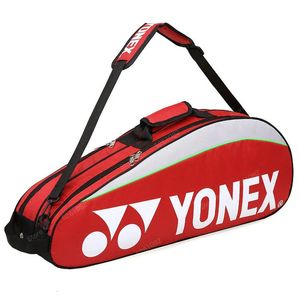 Badmintonschlägertasche für 3 Schläger, einzelne Schulter, Federballschläger, Sport, mit Schuhfach, Damen und Herren, 240223