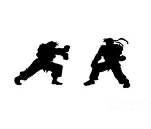 Cała 10pcllot japońska gra walcząca w walce Street Fighter Fighting Car Sticker for Truck Motorcycle Kayak Refleksyjne winyl 2047176