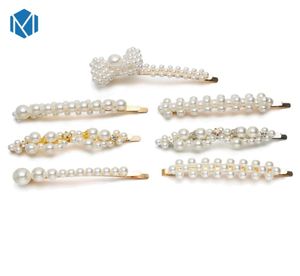 INS grampos de cabelo para mulheres haar acessórios headwear meninas laço pérola grampos de cabelo ornamento liga bb hairgrip barrette9706341