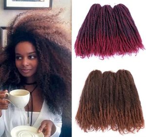 Jumbo Crochet Trecce Capelli Ombre Afro Kinki Morbido sintetico Marley Intrecciare i capelli Estensione dei capelli all'uncinetto Bulk4453142