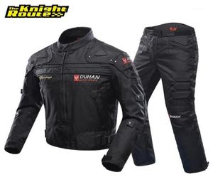 Duhan WindProof Motorcycle Racing Suit Protective Gear Armor Motelcycle Jacketmotorcycle Pants hip Protector Moto ClothingSet14458504