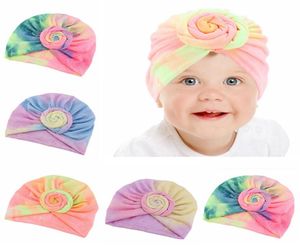 Baby Turban Hat Gradient Toddler Knot Caps Elastic Girls Hairbands Turban Kids Head Wraps Baby Headwear Hair Accessories HHA14409878192