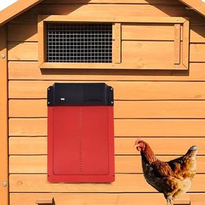 Kattbärare automatiska kyckling coop dörröppnare batteri drivs ljuskänsla kontroll vattentät husdjur klaff tillbehör uppgradera abs house gate