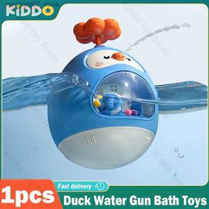 Sand Play Water Fun Duck Water Gun Bath Toys Paddling Tumbler Toy Baby Bathing Children Water Spray Duck Boys Girls Badrum Toy Birthday Presents L240312