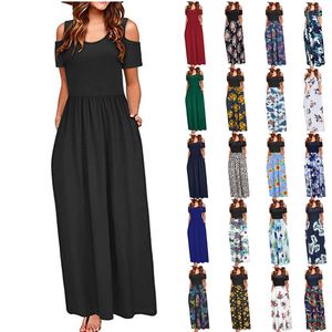 2024 Designer Maxi Dresses Women Short Sleeve Bodycon Dress Summer Sexy Loose Printing Dress Party Street Wear Bulk Items Wholesale Clothing 10748