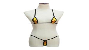 Micro Bikini Plus Boyutu Mayo Kadın Mayo Biquini Bikinis Seksi Patent Deri Renk Kenarları Oval Kadın Giymek İçin ÇOK YOLU8079471