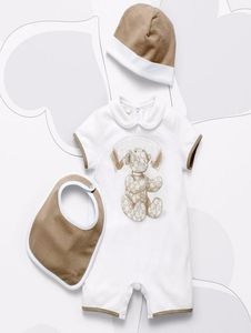 Модный короткий комбинезон унисекс для новорожденных мальчиков и девочек, комбинезон унисекс, спортивный костюм, одежда 024M8170542