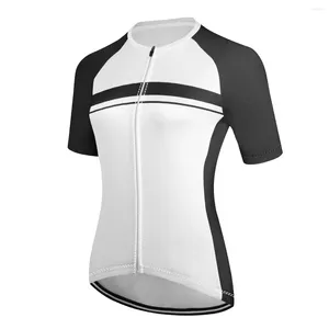 Jaquetas de corrida 2024 estilo camisa de ciclismo verão manga curta roupas mtb bicicleta estrada tops femininos
