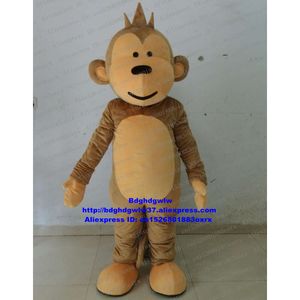 Trajes da mascote macaco marrom orangotango gorila chimpanzé mascote traje adulto personagem dos desenhos animados upacara penutupan cumprimentar convidados zx1878