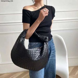 Weave Bag vävd stor handväska Kvinnor Designer Soft Sheep Leather Tote Handle Handväskor Damkedjan axel designer väska