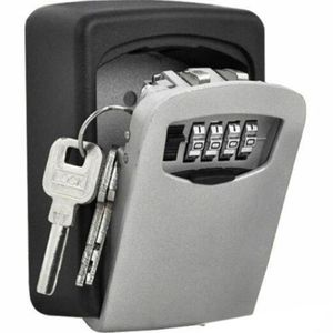 4 Digit Wall Mounted Key Safe Box Outdoor High Security Code Lock-Storage332m