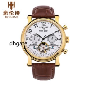 CWP Designer Watches Automatic Mechanical Men Watch With Fashion Leather Strap Sale Luxury Business Retro Skeleton