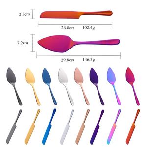 Narzędzia do ciasta ze stali nierdzewnej ciasta łopata ciasto pizza spatulas do ciasta ser cutter złoty nóż chlebowy narzędzie do pieczenia t9i002587