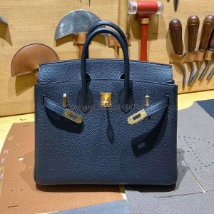 Designer Bag Tote Bag Handväska Luxurys Handväskor Designer Purses Handbagshandmade Beeswax Thread Stitching Importerat originalläder från Frankrike tygväska med låda