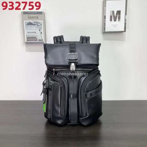 Back Fashion Bag Designer Business TUMIIS Backpack Travel Pack Leather Waterproof Men's 932759d Roll Top Initial Computer Mens 4JN6