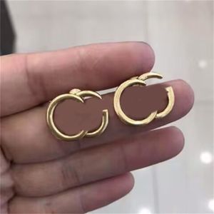 Orecchini di lusso da uomo a bottone color oro da donna orecchini chic in acciaio inossidabile da donna trendy tiktok ragazze 8 10 semplicità designer jewerlley donna ohringe ZB016 I4