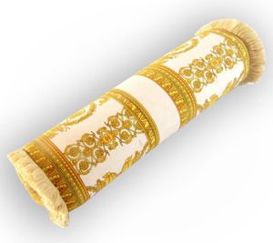 Luksusowa dekoracyjna żółta poduszka poduszka w europejskiej osłonie w stylu do poduszki aksamitna poduszka na sofę i siedzenie 6450058