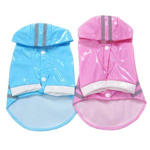 Hundebekleidung Sommer Outdoor Welpen Haustier Regenmantel Hoody Wasserdichte Jacken PU Regenmantel für Hunde Katzen Kleidung Ganze P63344I