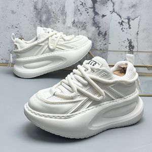 Wedding Party Fashion Dress Shoes British Business Style Lace-up Mesh Breathable Light Sport Casual Sneakers Round Toe Thick Bottom Leisure Walking Loafers W35 585