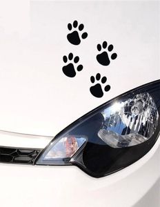 4pcslot kişilik komik çıkartmalar 6cm4 kedi pençe basılı köpek pençe baskı ayı pençe baskı yaratıcı ayak izleri araba etiketleri araba etiketleri p3398520