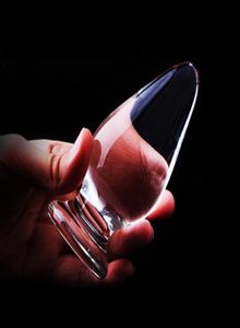 A Style Glas Analdildo Perlen Butt Plug Kristallkugeln Gefälschter Penis Dick Weibliche Masturbation Sexspielzeug für Erwachsene Homosexuelle Frauen Männer Y1910281703170