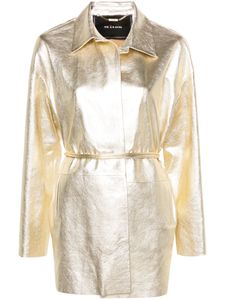 Designerinnen Frauen Jacke Kiton Metallic Leder Jacke Langarmschichten Frühling Außenbekleidung Casual Jacken FPR Frau