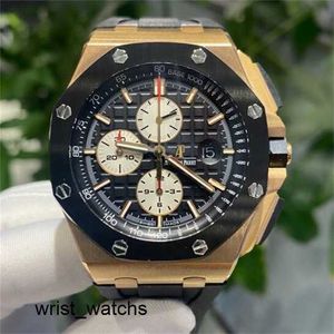 Elegant Exclusive AP Watch Royal Oak Ofshore Serisi Mens İkinci El İzle İzle Lüks Saat Gül Altın 26401RO.OO.A002CA.01