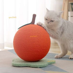 Krabbelgestell für Katzen, verkaufen sich wie warme Semmeln. Katzenkratzbrett, kleines Schleifkrallenspielzeug, Katzenkratzball, orangefarbene Form, spurlos. OEM. Aktive Katzen verbrauchen Energie