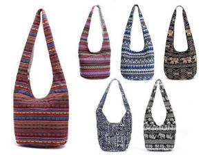 NXY Shopping Bags Women Hippie Shoulder Travel Bag Large Ethnic Tote Handbag 2201285819264