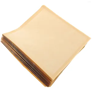 Ta ut containrar 100 datorer Brödpåse Bekväma Treat Bags Bakery Supply With Window Food Kraft Paper Packing Clear Snack