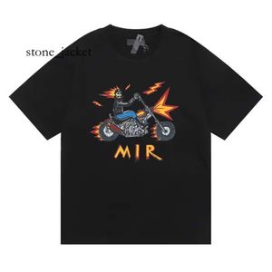 Amirir T Shirt Men's T Shirts Hip Hop Streetwear Cotton Brand Letter Flower Print Oversized Causla T-shrit for Men Women Tops Tees 1809