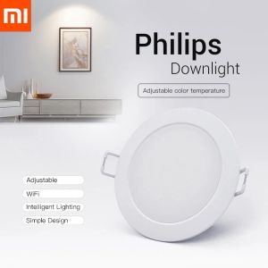 Control Oryginalny Smart Downlight Philips Zhirui Light 220V 3000 5700k regulowana kolorowa lampa sufitowa App inteligentny pilot zdalne