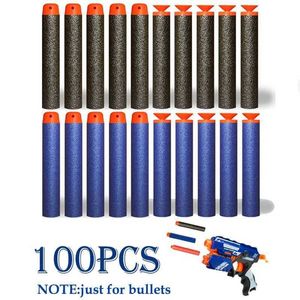 Gun Toys Bullet Fillable Arrows för Nerf N-Strike Elite Series Blasters Toy for Kids Gun Blue Soft Bullet Foam Guns Accessories Fake Gun 240307