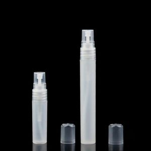 5ml 10mlフロストプラスチックアトマイザーチューブ空の詰め替え可能なマットフレグム香水香りの香りサンプルスプレーボトル旅行034oz ojcts iruv