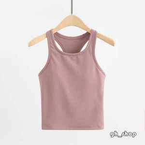 Designer Yoga Bra Womens Tank Aloyoga Kvinnor Topp Slim Lu ärmlösa Yoga kläder Skjorta Borstad Women Workout Sports med vadderad BH 6172